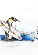 Percy the Surfing Penguin